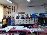 盟员李家杰老师给缅甸华侨做学字文化交流讲座。